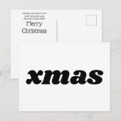 Budget Xmas Briefkaart (Voorkant / Achterkant)