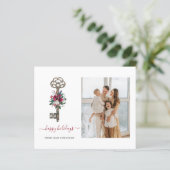 Budget xmas Key We hebben Foto Holiday Kaart verpl (Staand voorkant)