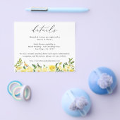 Budget Yellow Floral — brochure (Enkel)