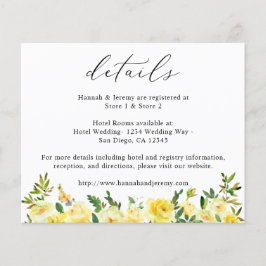 Budget Yellow Floral — brochure