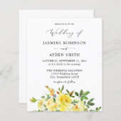 Budget Yellow Floral Wedding (Voorkant / Achterkant)