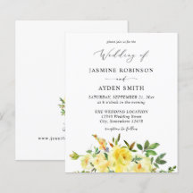 Budget Yellow Floral Wedding