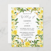 Budget Yellow Floral Wedding V2 (Voorkant / Achterkant)