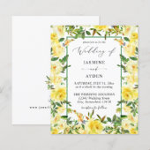 Budget Yellow Floral Wedding V3 (Voorkant / Achterkant)