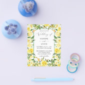 Budget Yellow Floral Wedding V3 Flyer (Enkel)