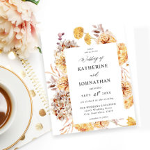 Budget Yellow Golden Floral Wedding