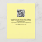 Budget Yellow Lemon QR Code Weddenschap (Achterkant)