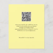 Budget Yellow Lemon QR Code Weddenschap (Achterkant)