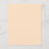 Budget Yellow Pink Foral begrafenisuitnodiging (Achterkant)