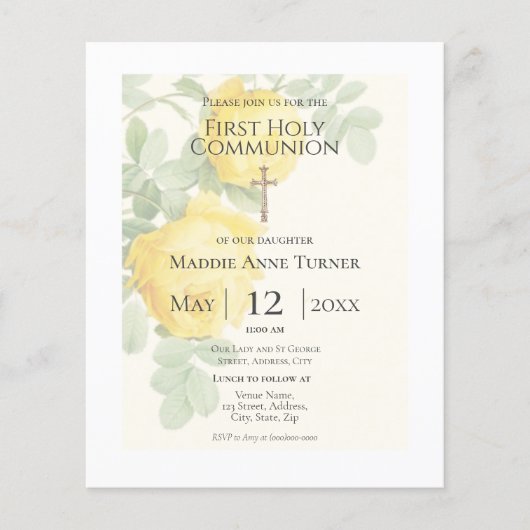 Budget Yellow Rose First Heilige Communauteit Uitn (Voorkant)