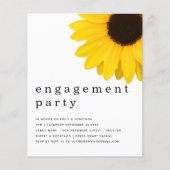 Budget Yellow Sunflower Engagement Party (Voorkant)