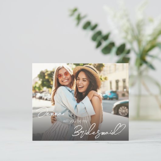 Budget Your Photo Wil je mijn bruidsmeisje zijn? V (Staand voorkant)
