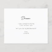 Budget Your Photo Wil je mijn bruidsmeisje zijn? V (Achterkant)