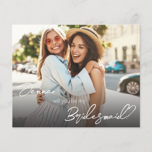 Budget Your Photo Wil je mijn bruidsmeisje zijn? V (Voorkant)