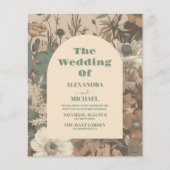 Budget Zachte gedempte aardetinten Wildbloemen Bru (Voorkant)