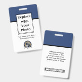 Budget Zakelijk Logo Personeelsbadges En Barcode Badge (Voor- en achterkant)