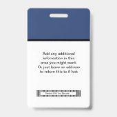 Budget Zakelijk Logo Personeelsbadges En Barcode Badge (Achterkant)