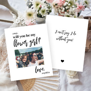 Budget zal je mijn bloem meisje foto voorstel