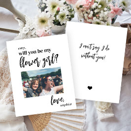 Budget zal je mijn bloem meisje foto voorstel