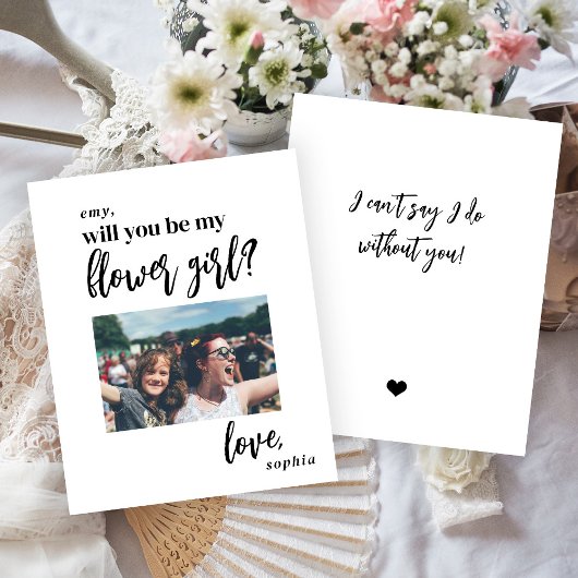 Budget zal je mijn bloem meisje foto voorstel