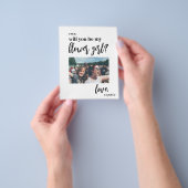 Budget zal je mijn bloem meisje foto voorstel flyer (Hand)