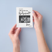 Budget zal je mijn bruidsmeisje fotovoorstel zijn flyer (Hand)