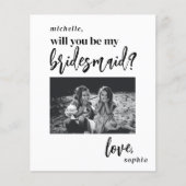 Budget zal je mijn bruidsmeisje fotovoorstel zijn flyer (Voorkant)