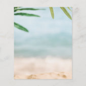 Budget Zand en Zee Beach Kaarten voor Kerstmis met (Achterkant)