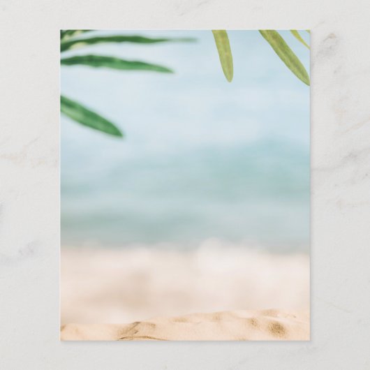 Budget Zand en Zee Beach Kaarten voor Kerstmis met (Achterkant)