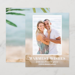 Budget Zand en Zee Beach Kaarten voor Kerstmis met