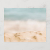 Budget Zand en Zee Beach Kaarten voor Kerstmis met (Achterkant)