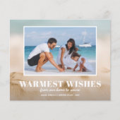 Budget Zand en Zee Beach Kaarten voor Kerstmis met (Voorkant)