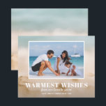 Budget Zand en Zee Beach Kaarten voor Kerstmis met<br><div class="desc">De kleine horizontale kerstkaarten van 4, 5 x 5, 6 inch zijn voorzien van uw favoriete vakantie of warme weerfoto op onze onduidelijke zand en zeeen kerstfeestkaart met uw bericht in witte kic-tekst. Deze betaalbare vakantiefoto's zijn gedrukt op papier van 110 lb dat verkrijgbaar is in drie formaten. **WITTE BEELDEN...</div>