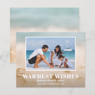 Budget Zand en Zee Beach Kaarten voor Kerstmis met