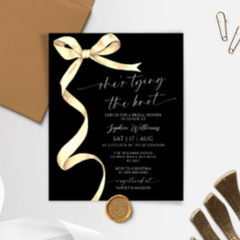 Budget Ze is het binden van de Knot Gold Bow Vrijg