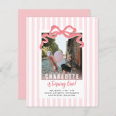 Budget Ze is het draaien van een streep roze boog  (Voorkant / Achterkant)