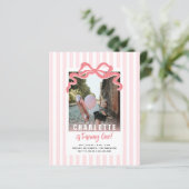 Budget Ze is het draaien van een streep roze boog  (Staand voorkant)