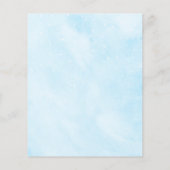 Budget Ze is op Cloud 9 bruids douche uitnodiging Flyer (Achterkant)