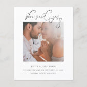 Budget Ze zei ja het Verloving van de Foto van het (Voorkant)