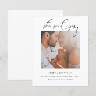 Budget Ze zei ja het Verloving van de Foto van het