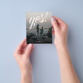 BUDGET Ze zei ja Modern Engagement Party Flyer (Hand)