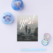 BUDGET Ze zei ja Modern Engagement Party Flyer (Enkel)