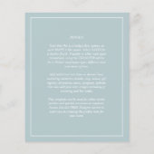 BUDGET Zee Glas Salie Groen Monochroom Trouwen Flyer (Achterkant)