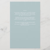 BUDGET Zee Glas Salie Groen Monochroom Trouwen Flyer (Achterkant)