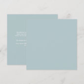 BUDGET Zee Glas Salie Groen Monochroom Trouwen Kaart (Voorkant / Achterkant)