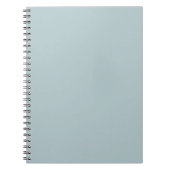 BUDGET Zee Glas Salie Groen Monochroom Trouwen Notitieboek (Voorkant)
