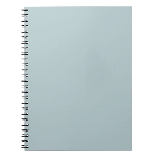 BUDGET Zee Glas Salie Groen Monochroom Trouwen Notitieboek (Voorkant)