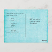 BUDGET Zee Glas Shades Watercolor Bruiloft Briefkaart (Achterkant)