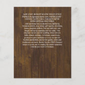 BUDGET Zee Glasgroene Eucalyptus Bladeren Trouwfee Flyer (Achterkant)