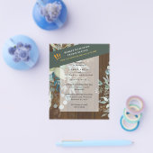 BUDGET Zee Glasgroene Eucalyptus Bladeren Trouwfee Flyer (Enkel)